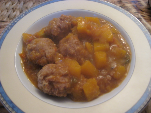 ALBONDIGAS CON CALABAZA