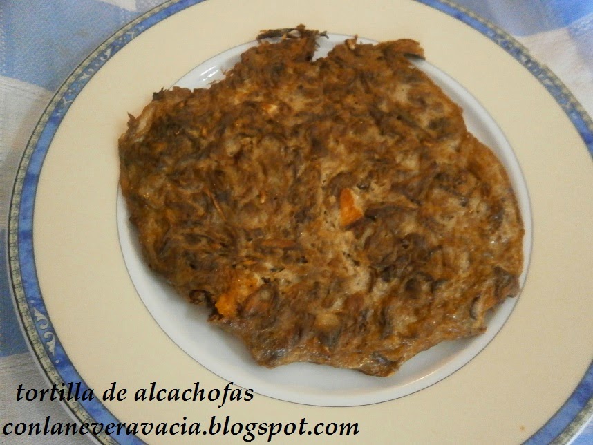 TORTILLA DE ALCACHOFAS