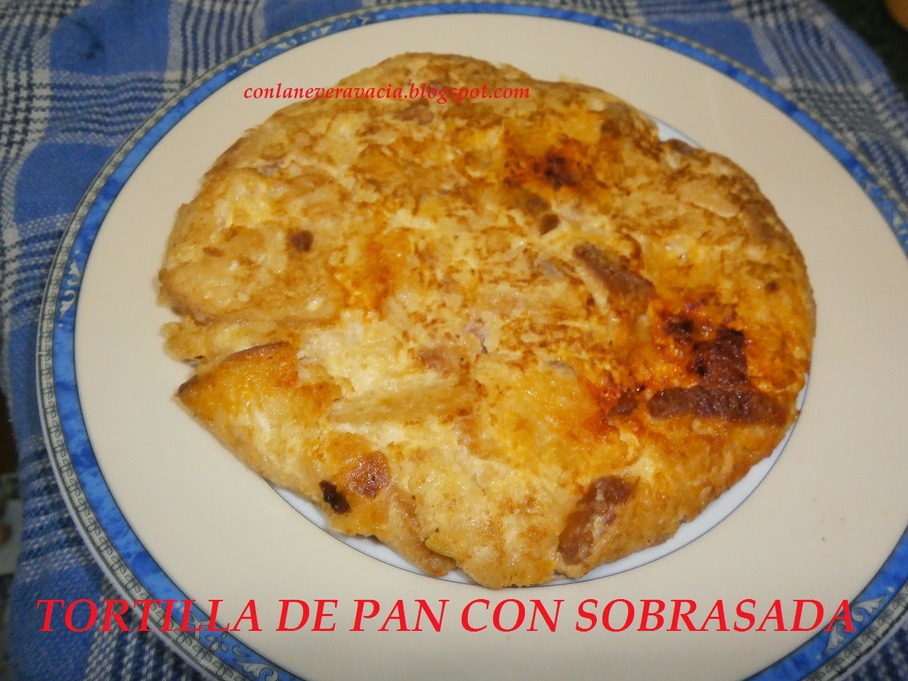 TORTILLA DE PAN CON SOBRASADA